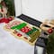 Red and Green "Santa Stop Here" Outdoor Christmas Doormat 18" x 30"